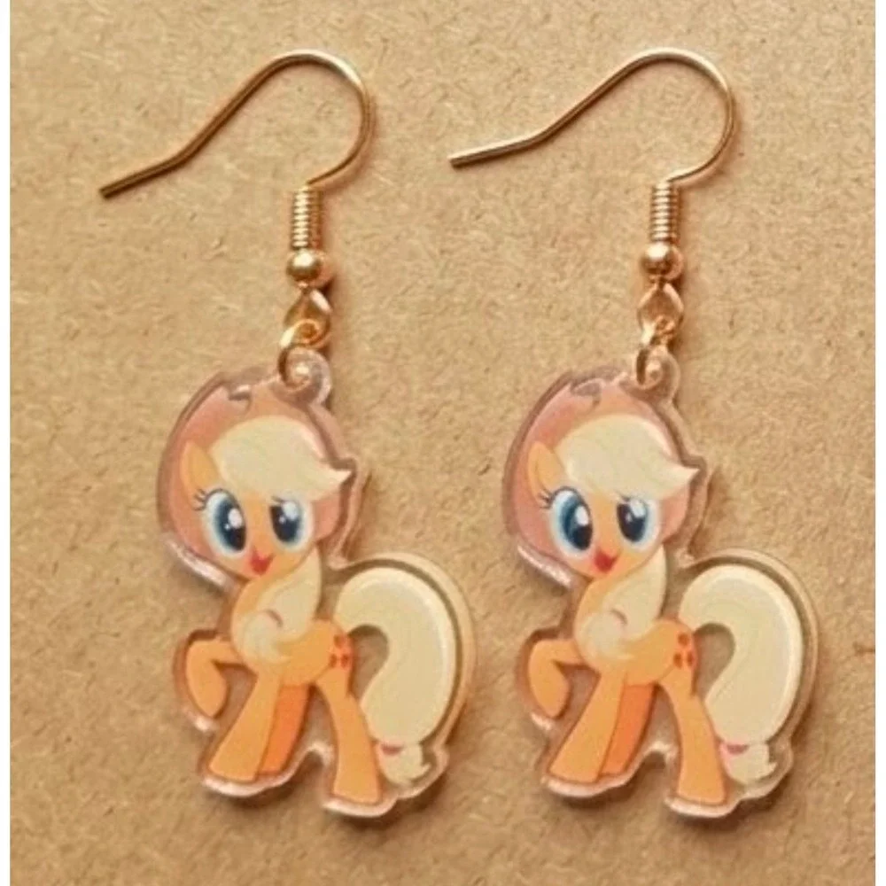 My Little Pony Inspired Earrings! Applejack! Hypo-Allergenic Hook Earrings